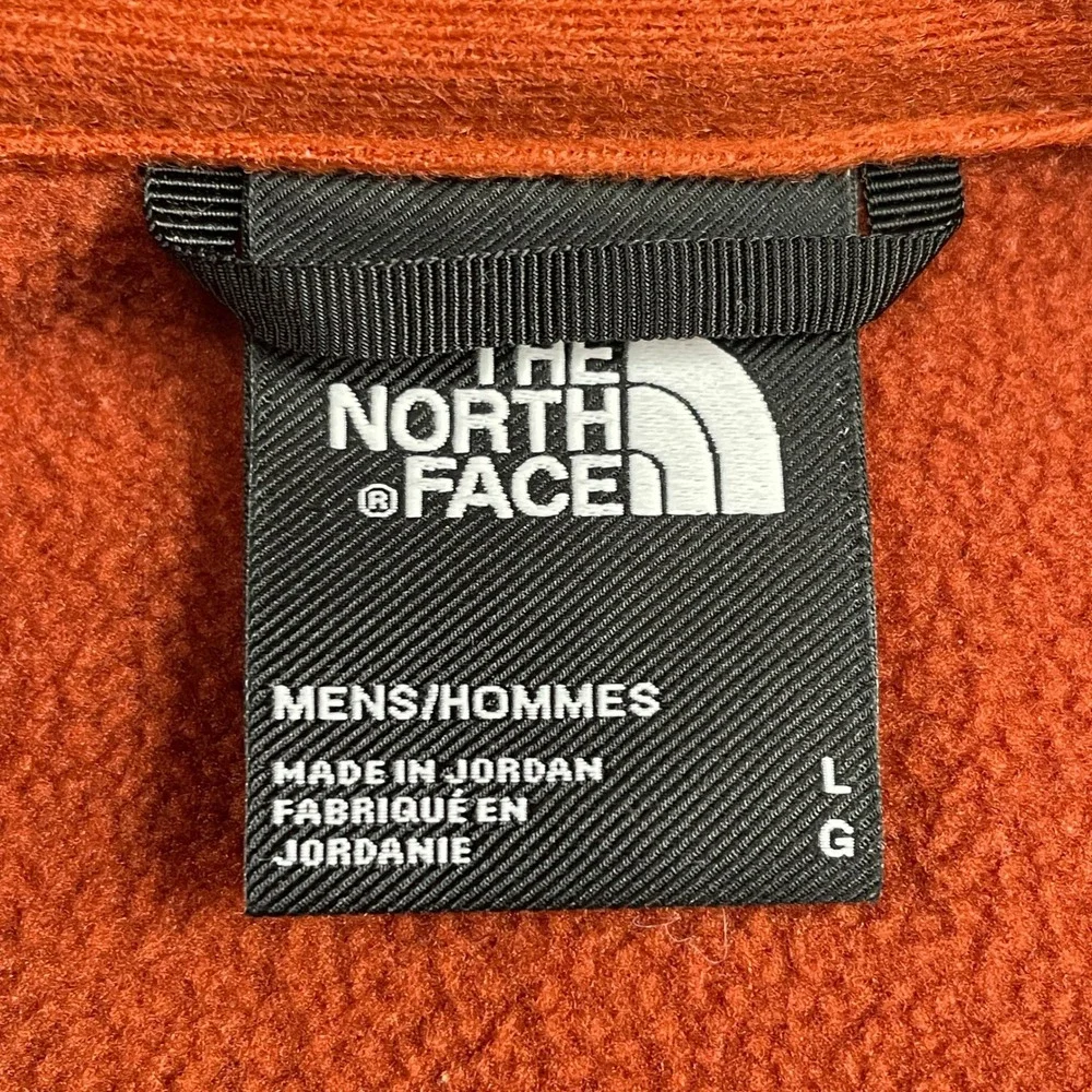 The North Face‎ Pullover Mens L Orange 1/4 Zip Fleece Jacket Canyonlands Pocket